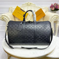 2024 new pure black printed travel storage bag PD0424041906
