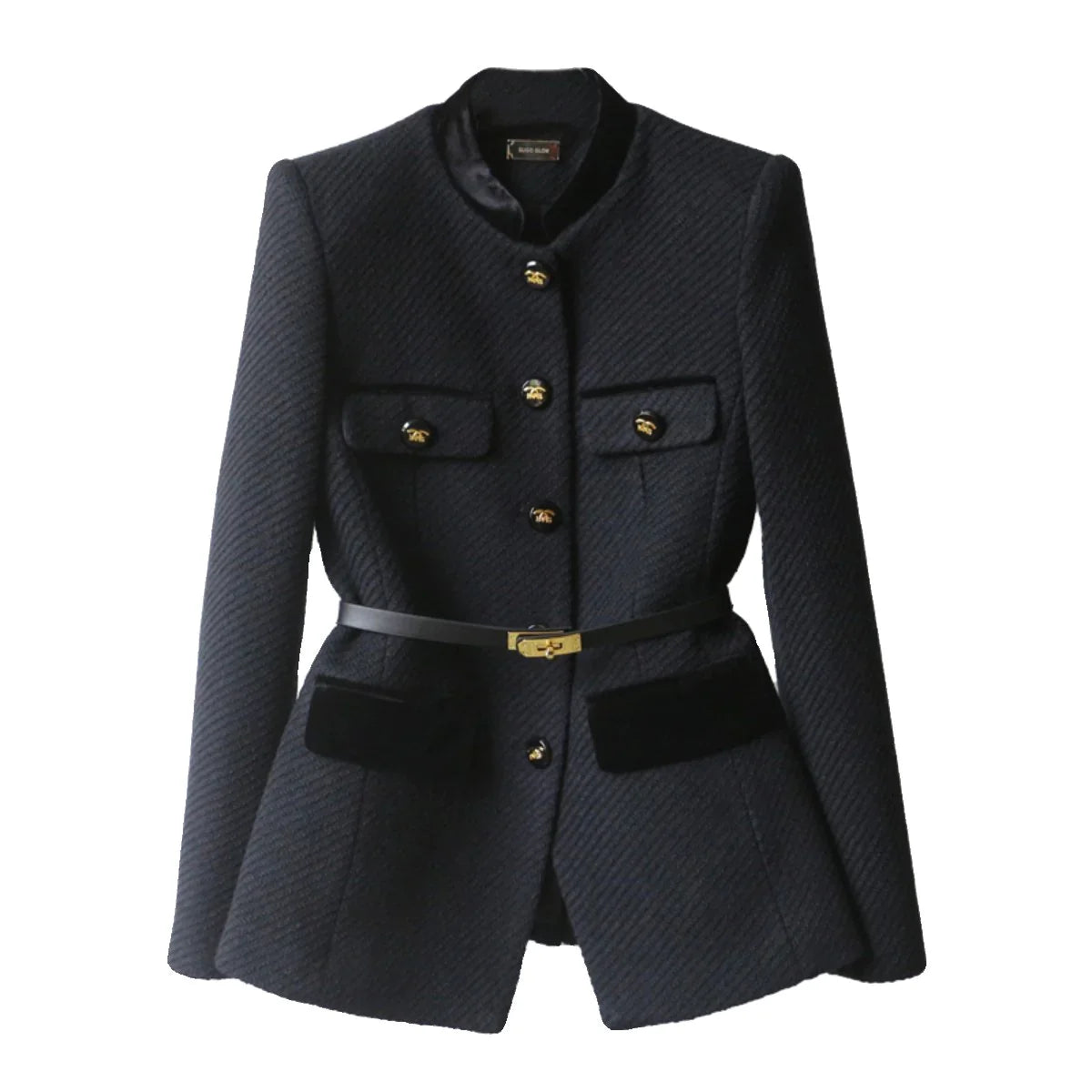 Autumn And Winter New Fashion Long Waist Slimming Coat PD052024011009