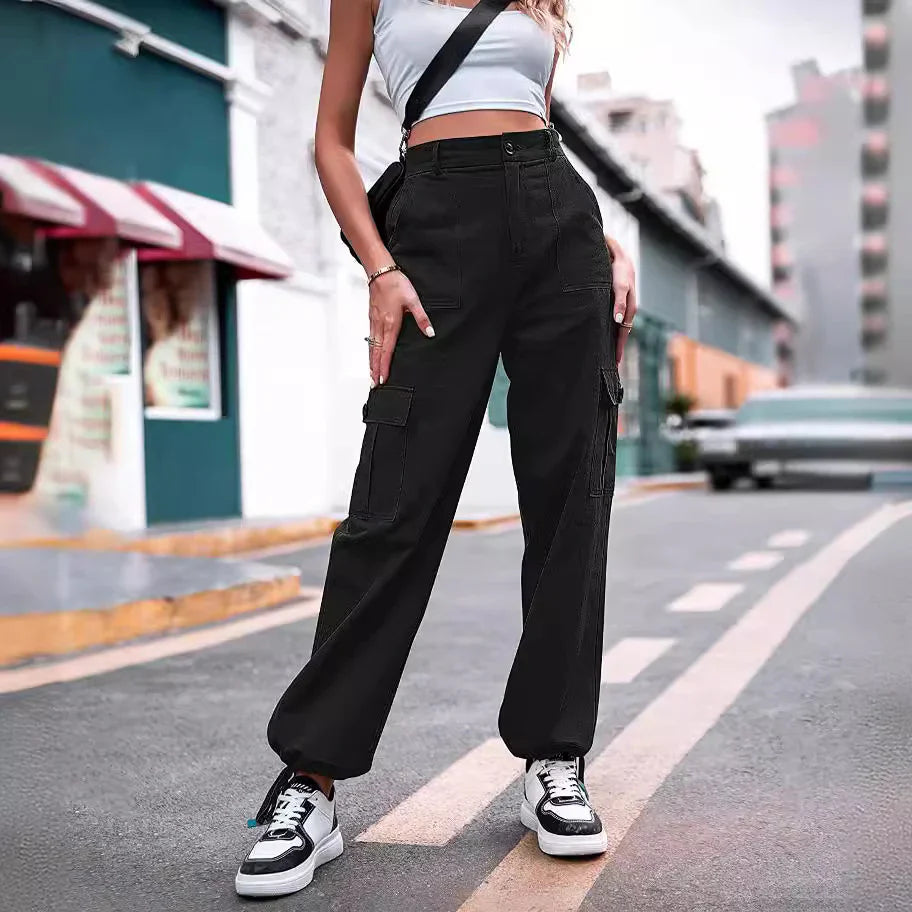 New Summer Casual Pants For Women Buttons