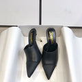 Elegent fashionLogo Black and White Women's High Heeled