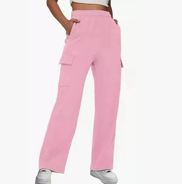New Pocket Design Touch Work Pants Casual Pants For Women