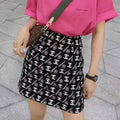 Fashionable printed hip wrap skirt PD10042713
