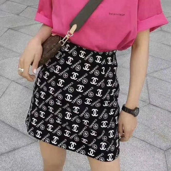 Fashionable printed hip wrap skirt PD10042713
